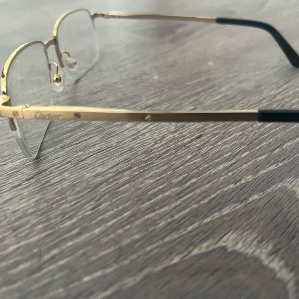 Cartier Gold and Black Eyewear